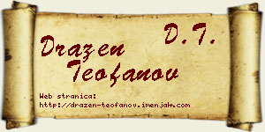 Dražen Teofanov vizit kartica